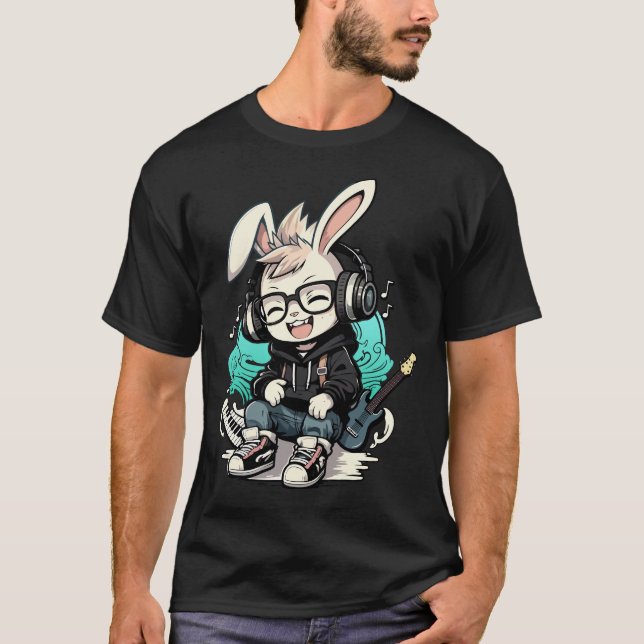 Swag Musical Rabbit T-Shirt (Front)