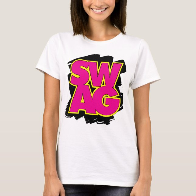 SWAG - Pink & Yellow T-Shirt (Front)