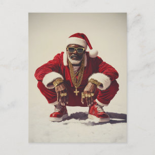 Swag Santa A Modern Take on the Holiday Icon Postcard