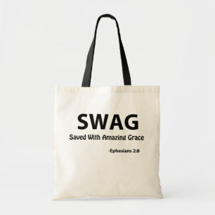 SWAG Saved With Amazing Grace Tote Bag