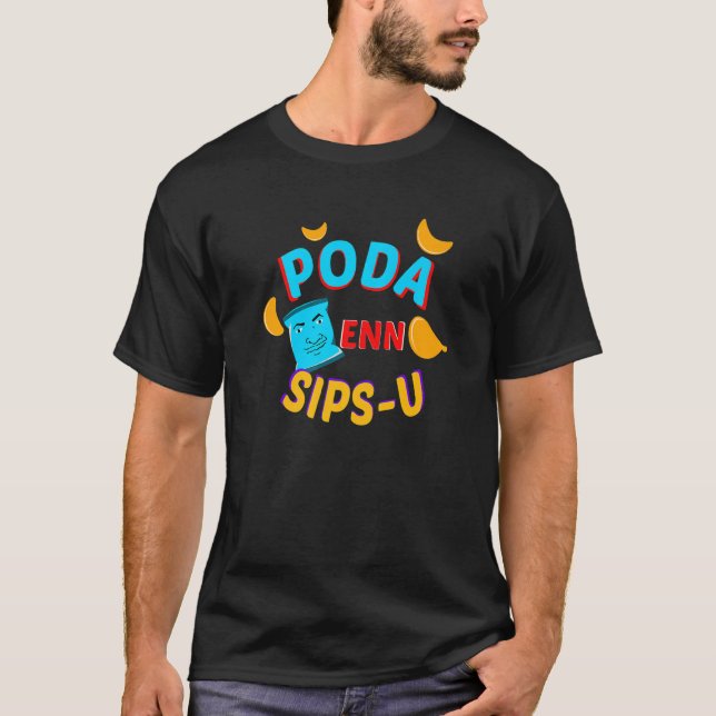 Swag Swami Kollywood Tamil Poda En Sipsu Foodie Ch T-Shirt (Front)