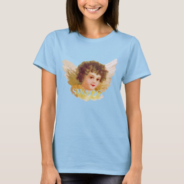 swagg angel cherub T-Shirt (Front)