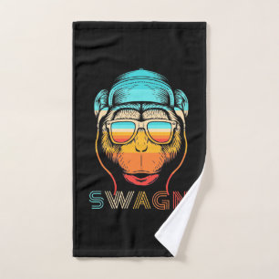 Swagn Retro Monkey Hand Towel