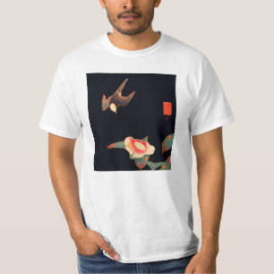 Swallow and Camellia (1900) by Ito Jakuchu T-Shirt