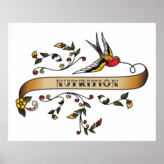 Swallow and Scroll with Nutrition Poster (Front)