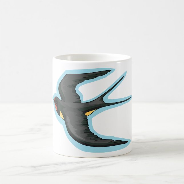 Swallow Bird Flying Coffee Mug (Creator Uploaded)