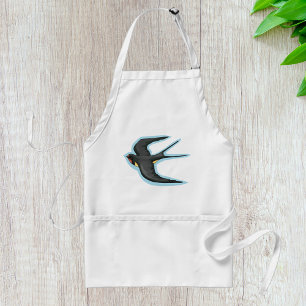 Swallow Bird Flying Standard Apron