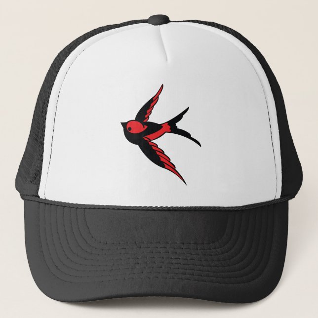 Swallow Bird Trucker Hat (Front)