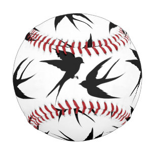 Swallow Birds Silhouettes Thunder_Cove Baseball