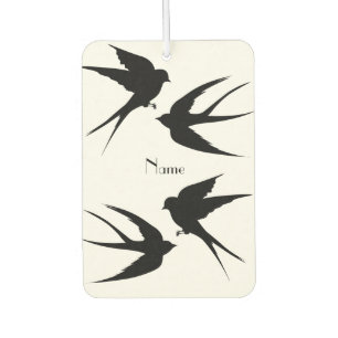 Swallow Birds Silhouettes Thunder_Cove Car Air Freshener