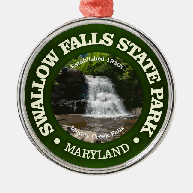 Swallow Falls SP Metal Tree Decoration (Front)