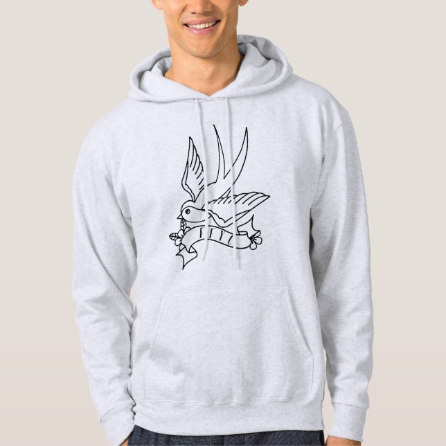 Swallow Men's Hooded Sweatshirt (Front)