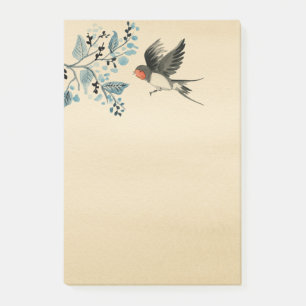 Swallow picture post-it notes