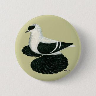 Swallow: Saxon Black White Bar 6 Cm Round Badge
