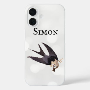 Swallow Tailed Hawk with Snake Vintage Audubon iPhone 16 Case