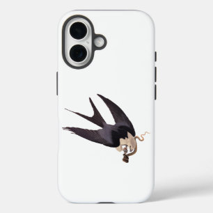 Swallow Tailed Hawk with Snake Vintage Audubon iPhone 16 Case