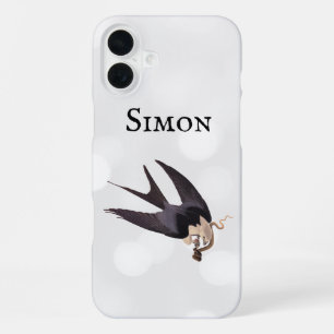 Swallow Tailed Hawk with Snake Vintage Audubon iPhone 16 Plus Case