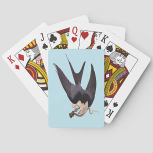 Swallow Tailed Hawk with Snake Vintage Audubon Playing Cards