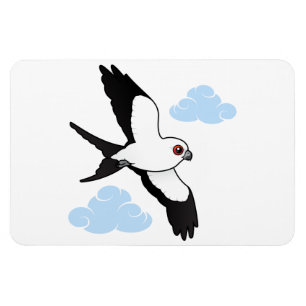 Swallow-tailed Kite in flight Magnet