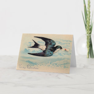 Swallow Valentine Holiday Card