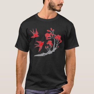 Swallows and Flowers T-shirt