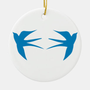 Swallows Ceramic Tree Decoration