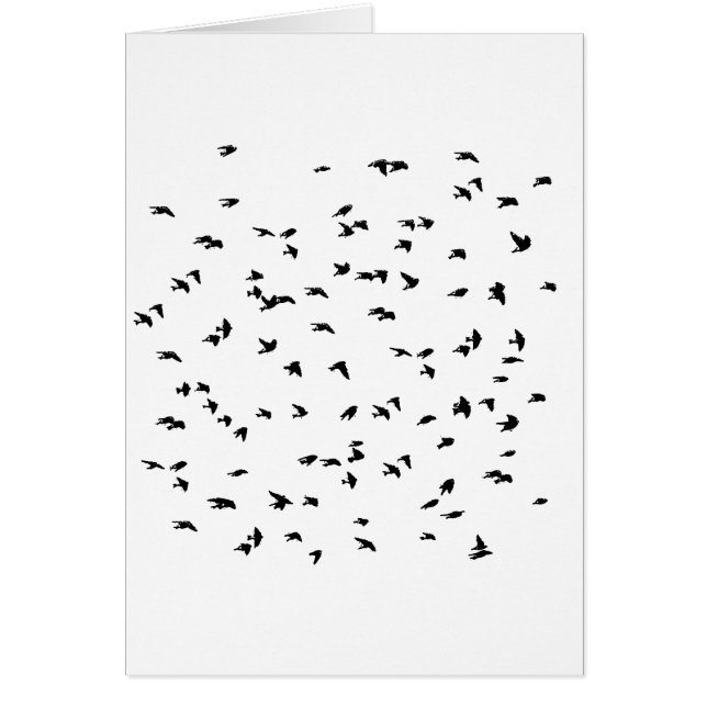 Swallows in Flight Bird Print (Front)