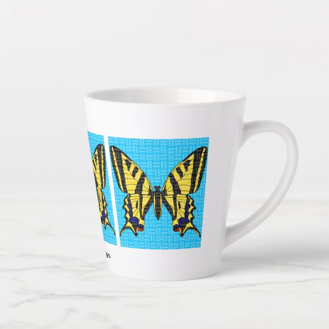 Swallowtail (12oz) - Latte Mug (Right)