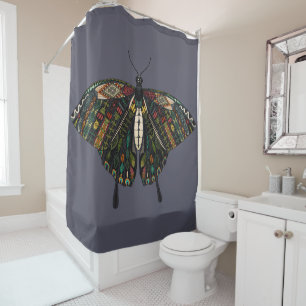 swallowtail butterfly dusk shower curtain