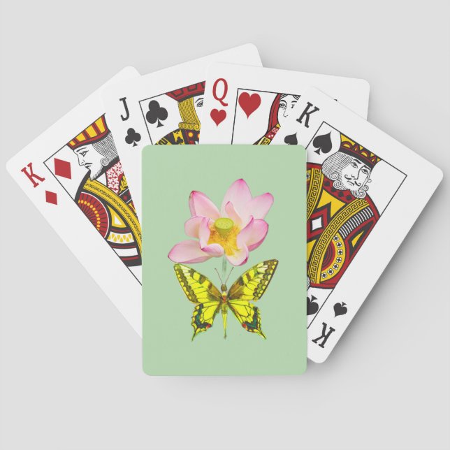 Swallowtail butterfly figure playing cards (Back)