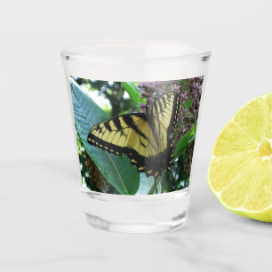 Swallowtail Butterfly I on Milkweed at Shenandoah Shot Glass