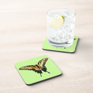 Swallowtail Butterfly III Beautiful Colourful Phot Coaster