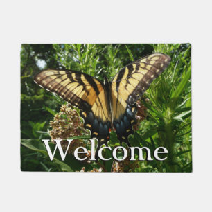 Swallowtail Butterfly III Beautiful Colourful Phot Doormat