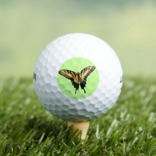Swallowtail Butterfly III Beautiful Colourful Phot Golf Balls