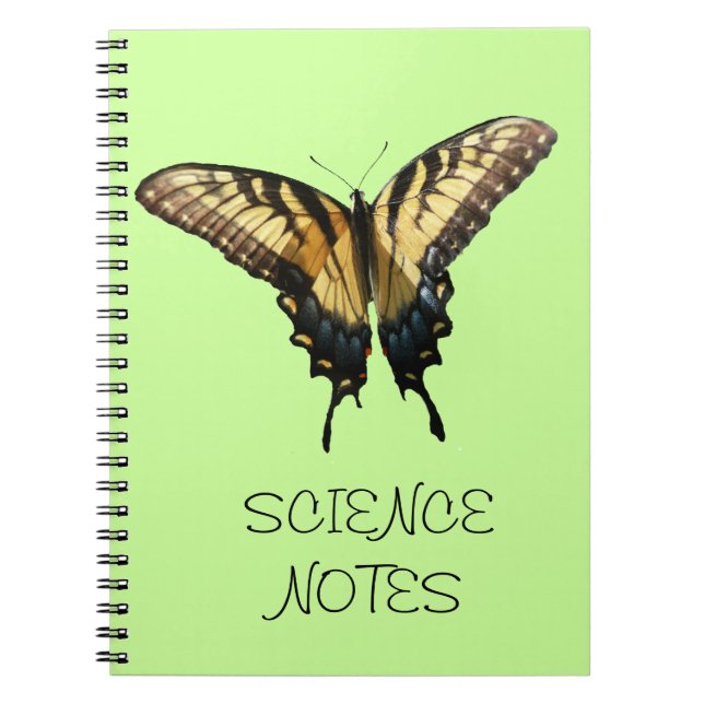 Swallowtail Butterfly III Beautiful Colourful Phot Spiral Notebook (Front)