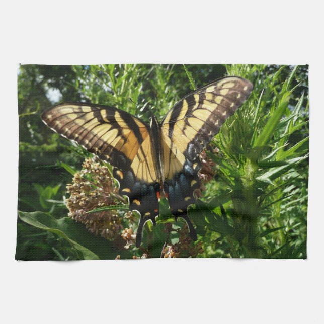 Swallowtail Butterfly III Beautiful Colourful Phot Tea Towel (Horizontal)