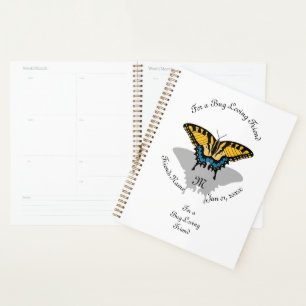 Swallowtail Butterfly Monogram Planner