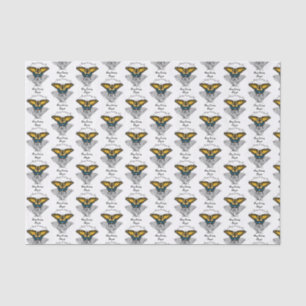 Swallowtail Butterfly Monogram Tissue Paper