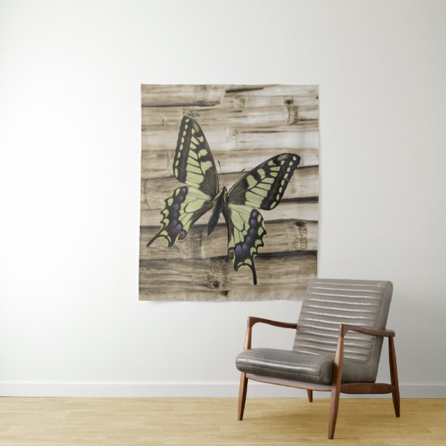 Swallowtail butterfly tapestry (In Situ)