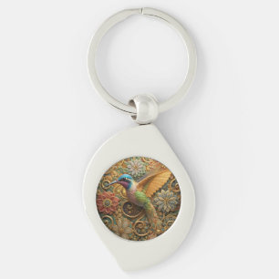 Swallowtail in Ornamental Flowers Key Ring