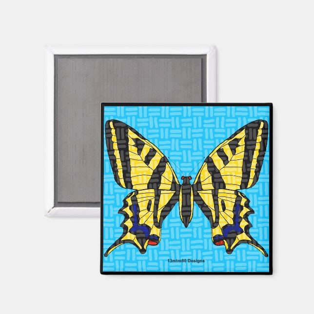 Swallowtail (square) - Magnet (Front/Back)