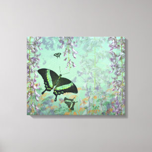 Swallowtail Summer Wrapped Canvas Print
