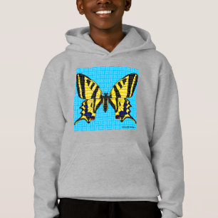 Swallowtail (vivid) - Boy's Pull-Over Hoodie