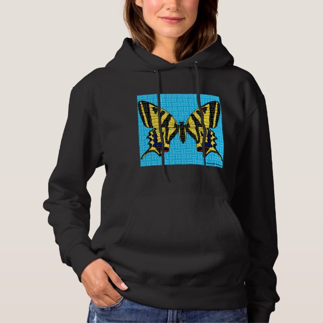 Swallowtail (vivid) - Women's Hooded Sweatshirt (Front)