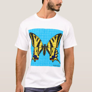 Swallowtail (white) - Men's Light Basic T-Shirt