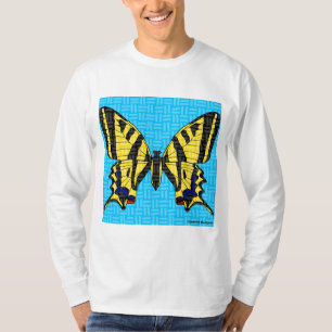 Swallowtail (white) - Men's Long Sleeve Shirt