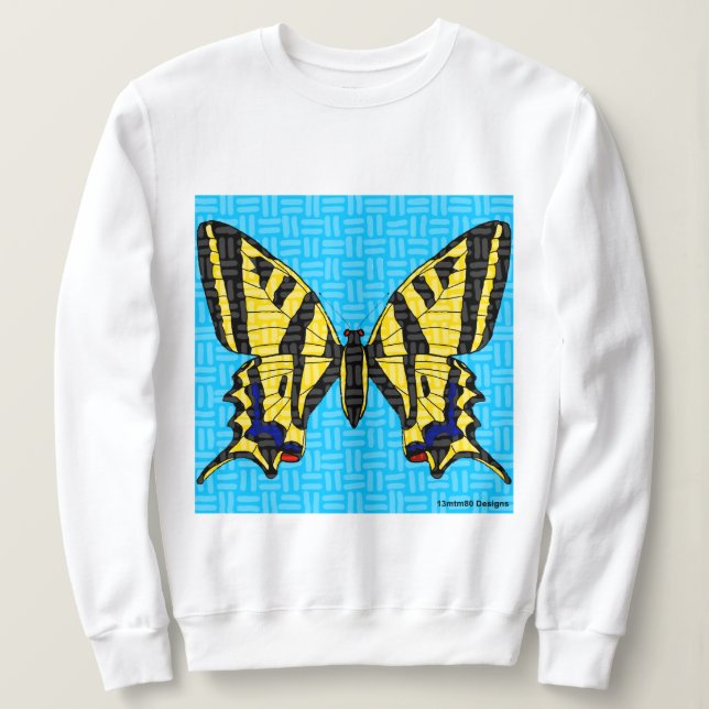 Swallowtail (white) - Women's Sweatshirt (Design Front)