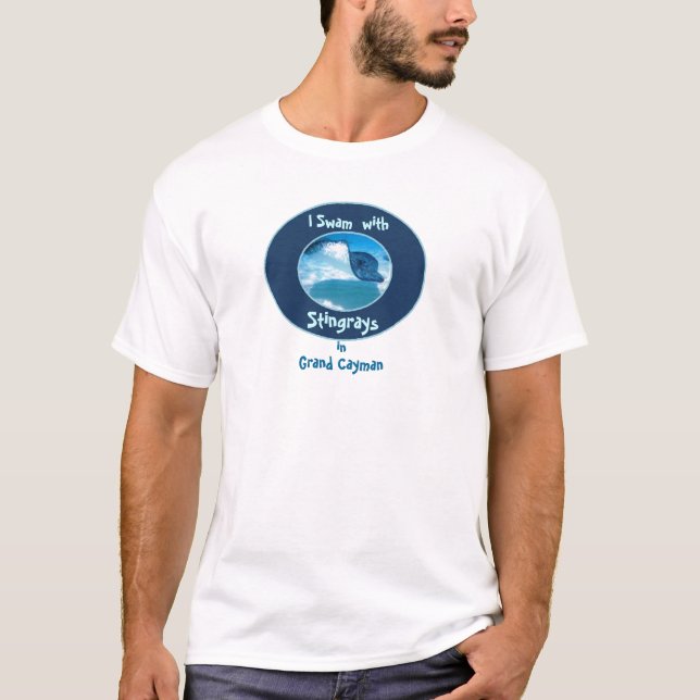 Swam with Rays IN custom T-Shirt (Front)