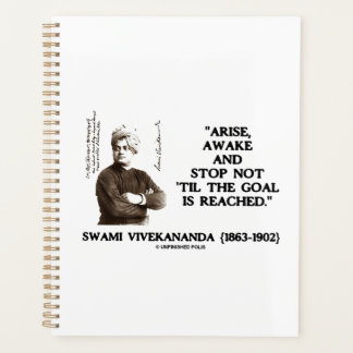 Swami Vivekananda Arise Awake Stop Not 'Til Goal Planner