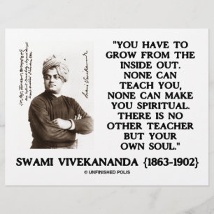 Swami Vivekananda Grow From Inside Out Own Teacher